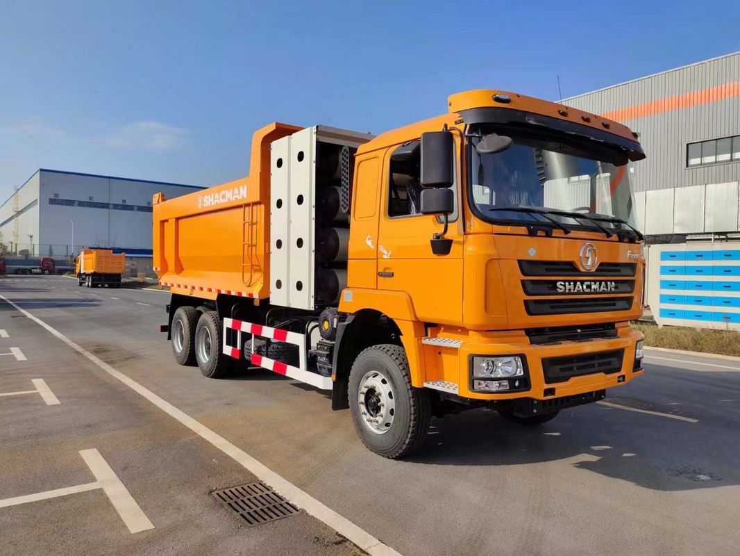 SHACMAN F3000 6x4 CNG کامپ 10JSD180 QH50 اسپلین ترانسمیشن 340 Hp/430Hp 12.00R20 لاستیک