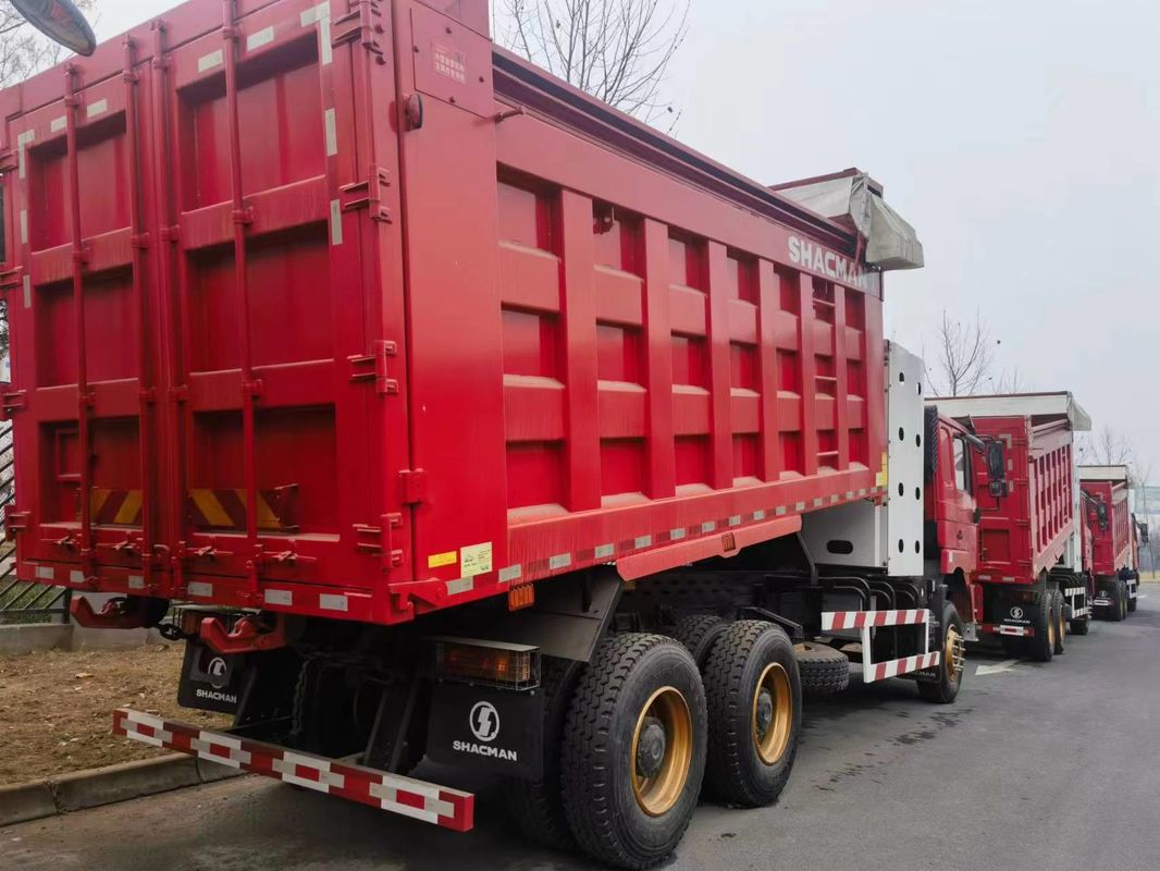 90 تن کامیون سنگین 6x4 SHACMAN کامیون CNG قرمز F3000 6x4 380 یورو ولت