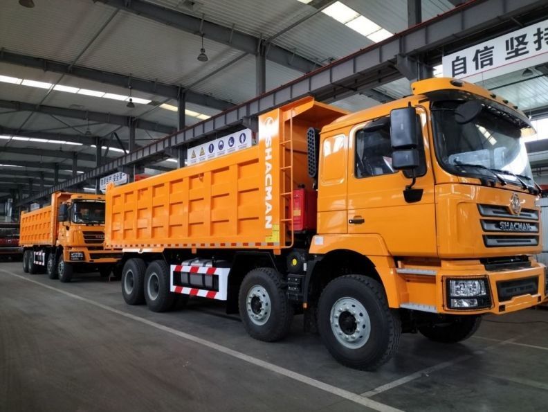 SHACMAN F3000 Dump Truck 8x4 375Hp Euro V TIPPER زرد برای مدل SX3255DT384