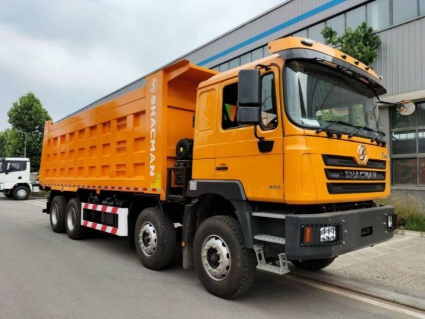 SHACMAN F3000 Dump Truck 8x4 375Hp Euro V TIPPER زرد برای مدل SX3255DT384