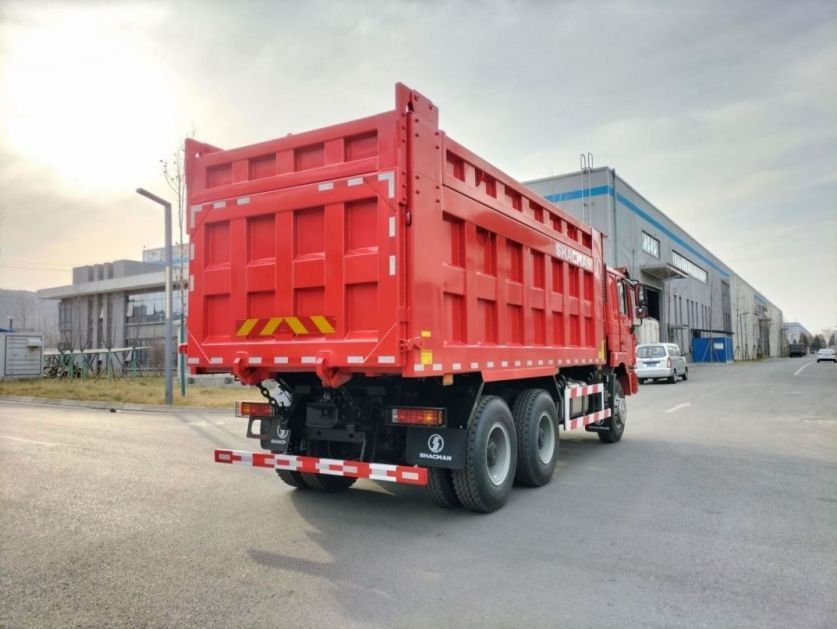 SHACMAN F3000 تپپر دامپ کامیون 6x4 WP10.380Hp یورو II قرمز 10 لاستیک با 5175mm