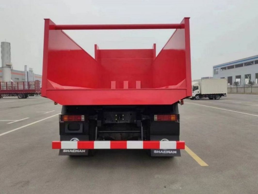 10 تلاش SHACMAN قرمز آمپر کامیون F3000 آمپر کامیون خودرو 380HP برای معدن