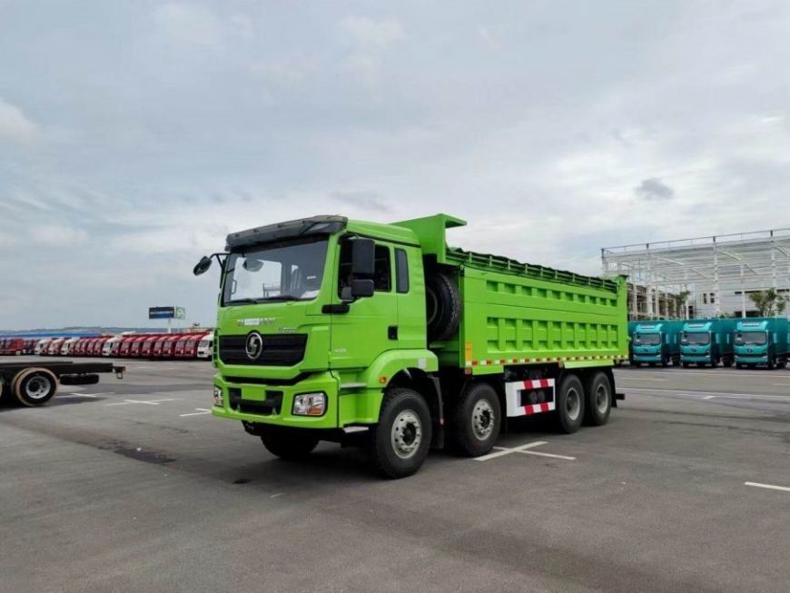 9.5T SHACMAN H3000 کامپران 8x4 430 EuroV سبز کامپران MAN محور 2 * 16T