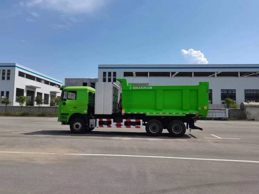 10 چرخ SHACMAN F3000 CNG کامپ 6x4 یورو V WEICHAI-430HP سبز کامل برای ساخت و ساز و معدن
