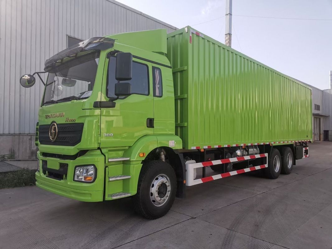 کامیون باربری سبز 6x4 وان SHACMAN H3000 کامیون باربری بزرگ 340HP برای تحویل