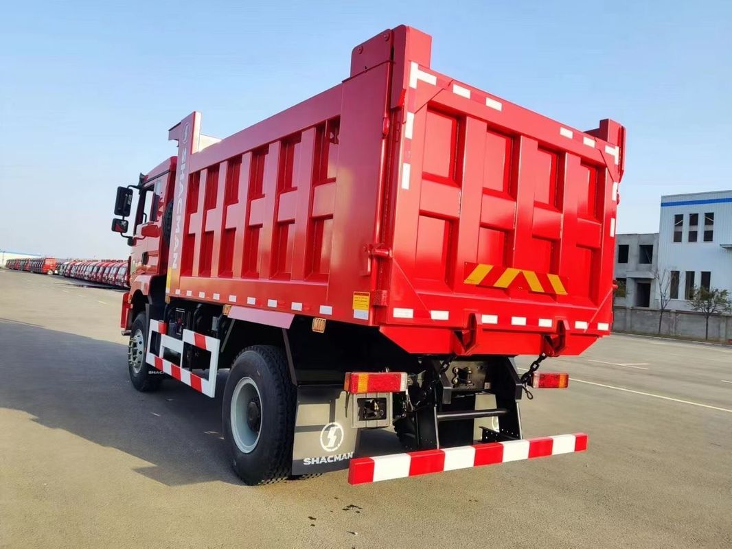 قرمز SHACMAN سنگین کامپ کامیون 6 چرخ کامپ کامیون H3000 4x2 300Hp یورو II 3800mm
