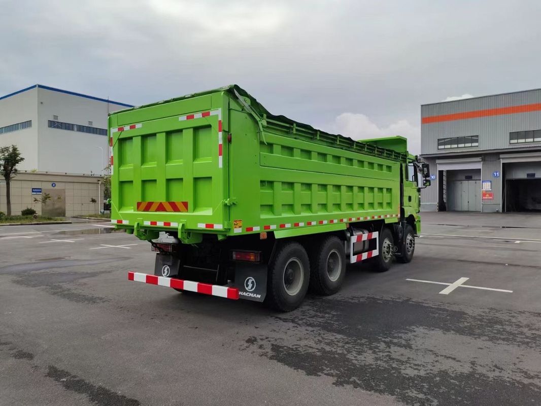کامیون سنگین جدید SHACMAN H3000 8x4 375HP EuroV سبز 12 چرخ