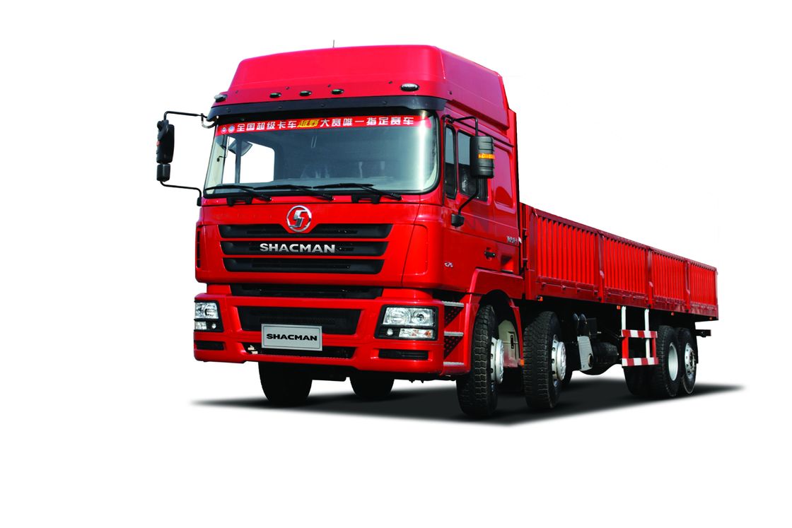SHACMAN F3000 کامیون 8x4 430Hp قرمز وان کامیون برای حمل و نقل کامپوزیت