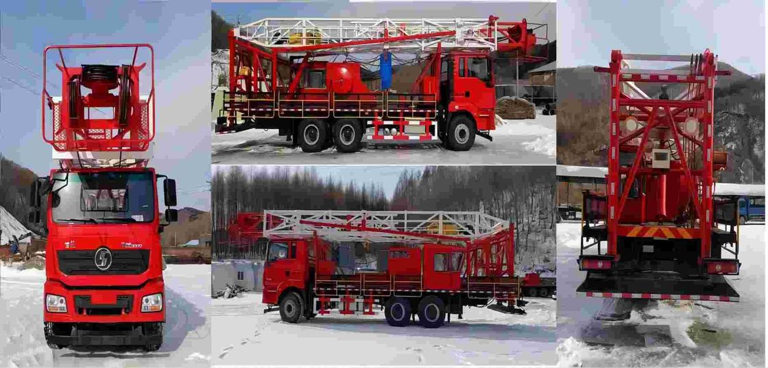 SHACMAN H3000 کامیون حفاری نفت 6x4 380HP EuroII سفید 50Ton تراکتور نفت نقلیه کامیون
