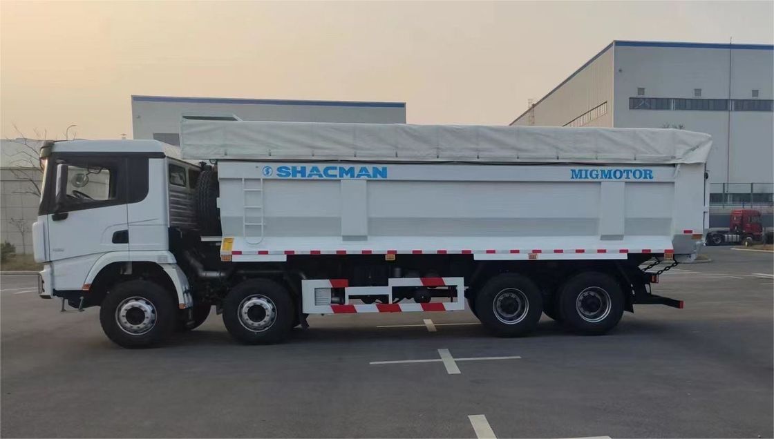 SHACMAN 8x4 440HP EuroV سنگین کامپران سفید 20 - 30 تن کامپران کپی