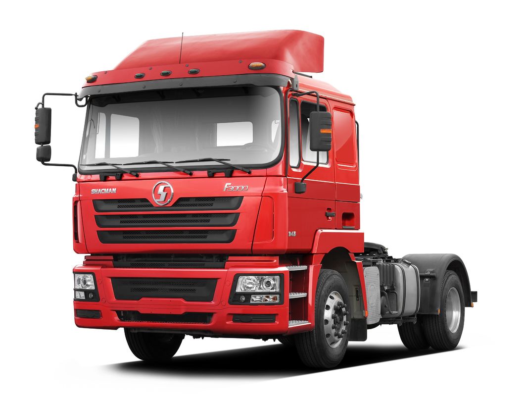 قرمز SHACMAN F3000 375HP یورو V 6 چرخ تراکتور سر 4x2 موتور WEICHAI