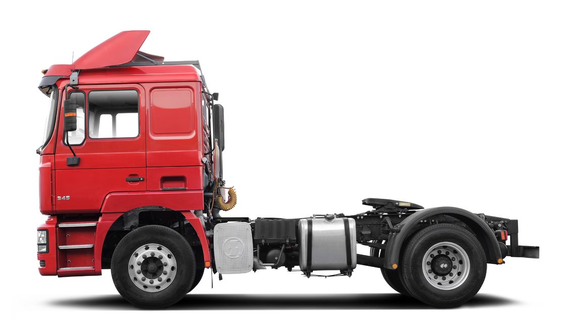 قرمز SHACMAN F3000 375HP یورو V 6 چرخ تراکتور سر 4x2 موتور WEICHAI