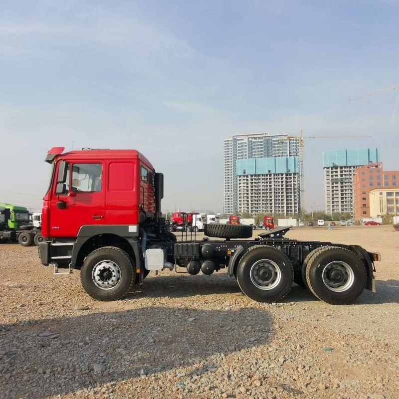 قرمز SHACMAN F3000 375HP یورو V 6 چرخ تراکتور سر 4x2 موتور WEICHAI