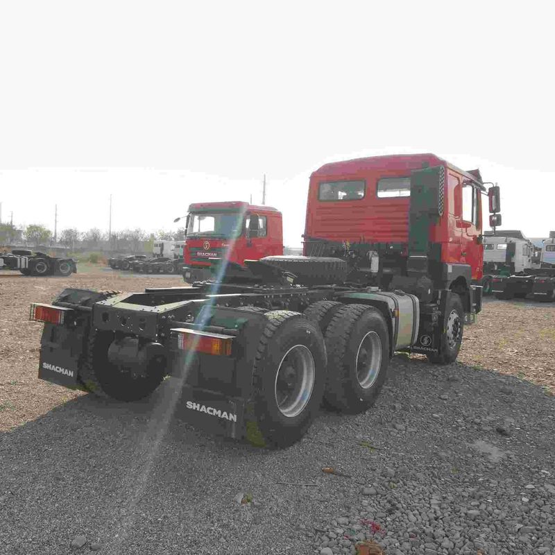قرمز SHACMAN F3000 375HP یورو V 6 چرخ تراکتور سر 4x2 موتور WEICHAI
