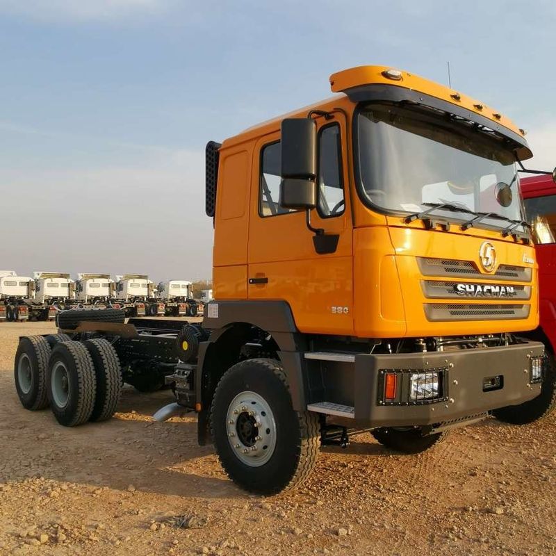 قرمز SHACMAN F3000 375HP یورو V 6 چرخ تراکتور سر 4x2 موتور WEICHAI