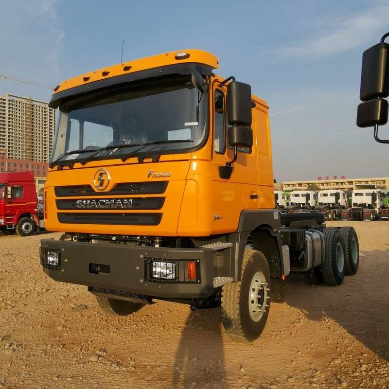 قرمز SHACMAN F3000 375HP یورو V 6 چرخ تراکتور سر 4x2 موتور WEICHAI
