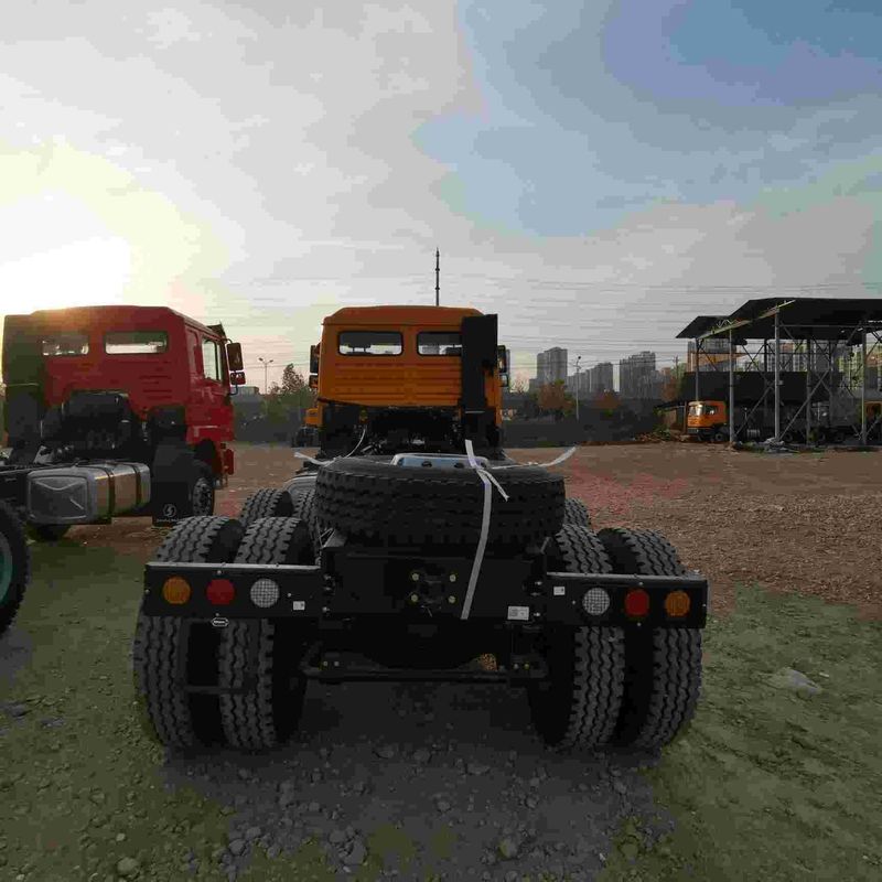 قرمز SHACMAN F3000 375HP یورو V 6 چرخ تراکتور سر 4x2 موتور WEICHAI