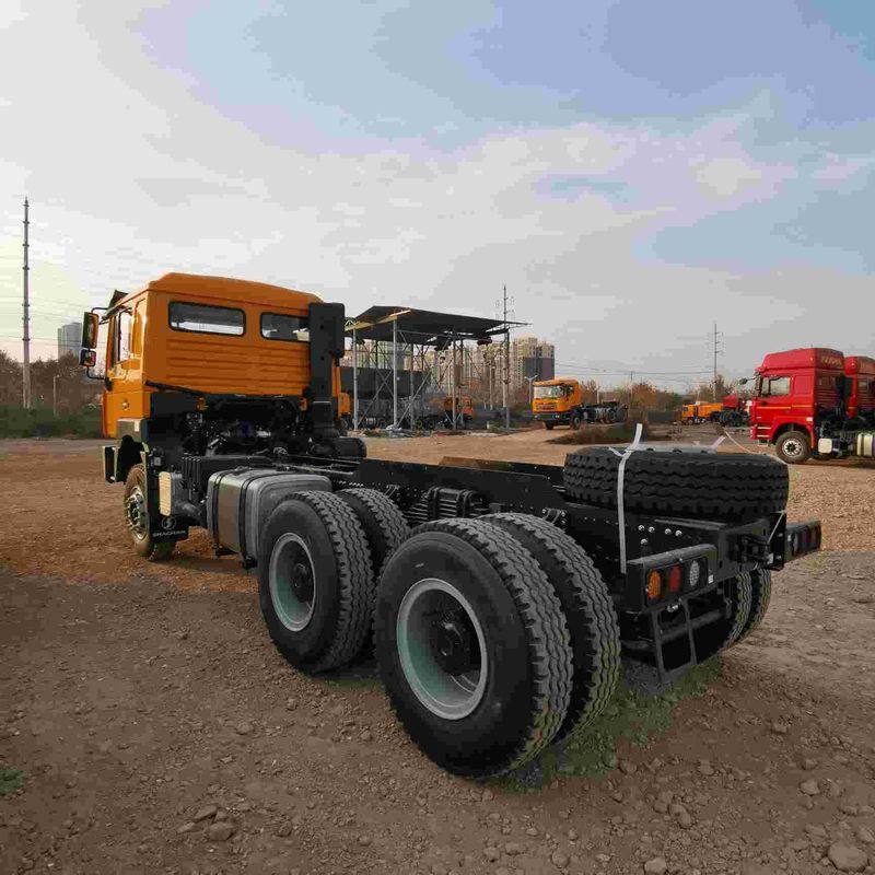 قرمز SHACMAN F3000 375HP یورو V 6 چرخ تراکتور سر 4x2 موتور WEICHAI