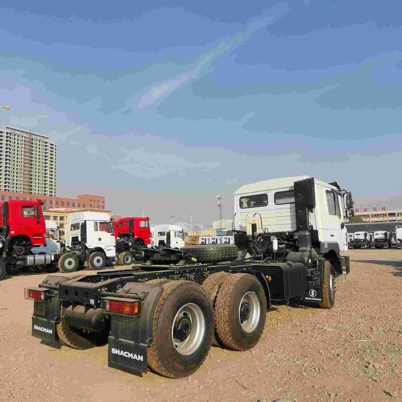 قرمز SHACMAN F3000 375HP یورو V 6 چرخ تراکتور سر 4x2 موتور WEICHAI