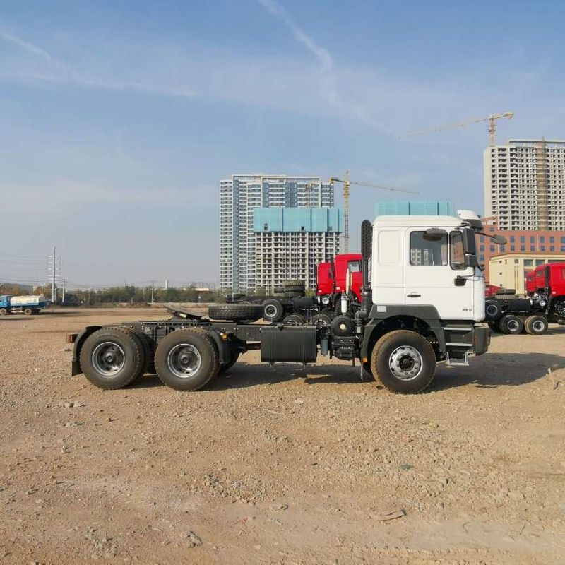 قرمز SHACMAN F3000 375HP یورو V 6 چرخ تراکتور سر 4x2 موتور WEICHAI