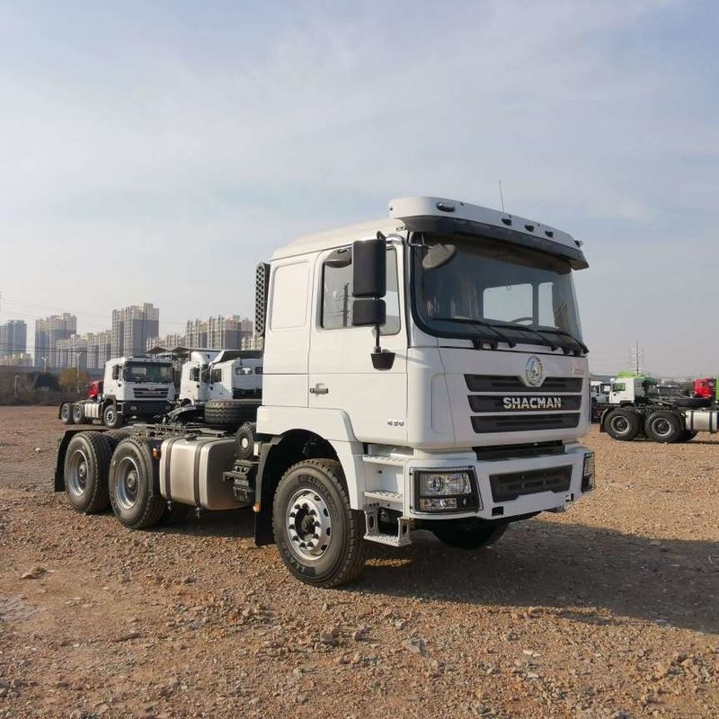 قرمز SHACMAN F3000 375HP یورو V 6 چرخ تراکتور سر 4x2 موتور WEICHAI