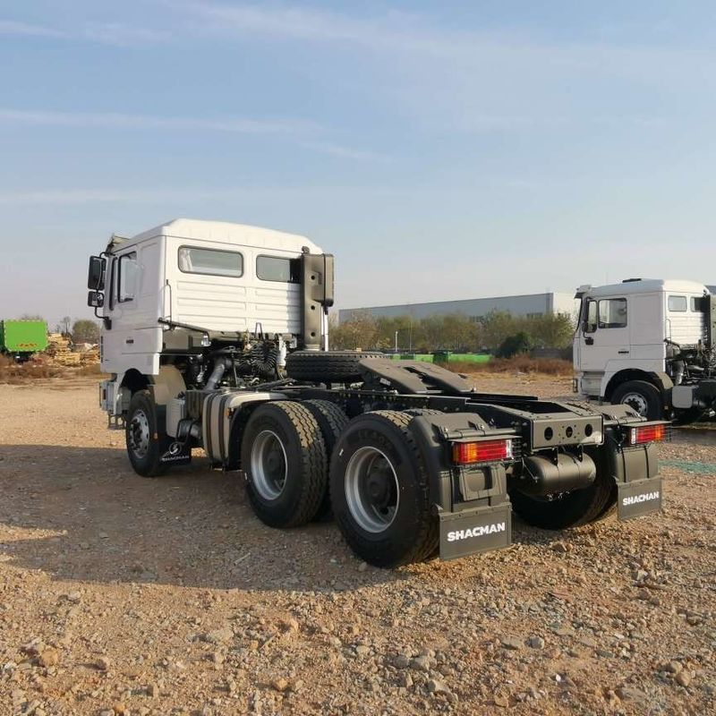 قرمز SHACMAN F3000 375HP یورو V 6 چرخ تراکتور سر 4x2 موتور WEICHAI
