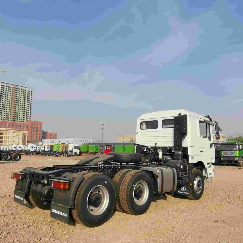 قرمز SHACMAN F3000 375HP یورو V 6 چرخ تراکتور سر 4x2 موتور WEICHAI