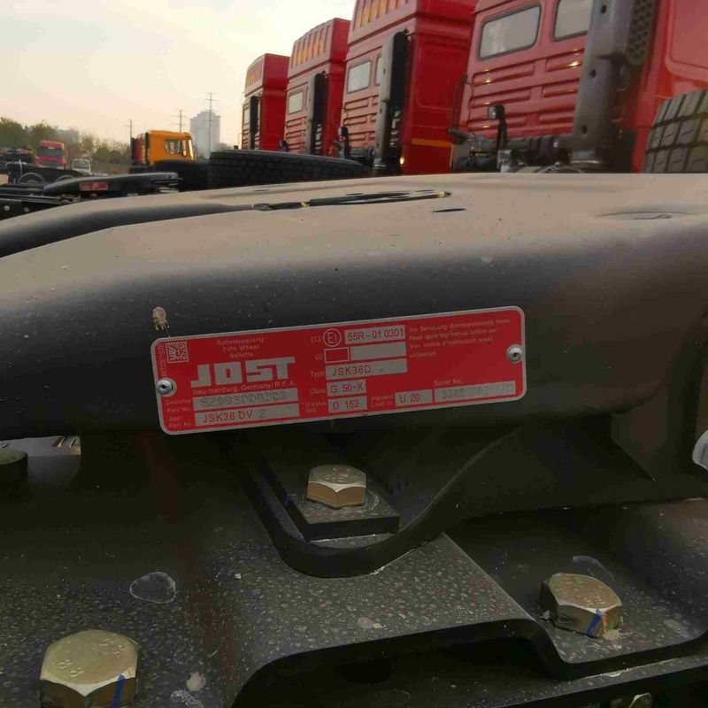 قرمز SHACMAN F3000 375HP یورو V 6 چرخ تراکتور سر 4x2 موتور WEICHAI