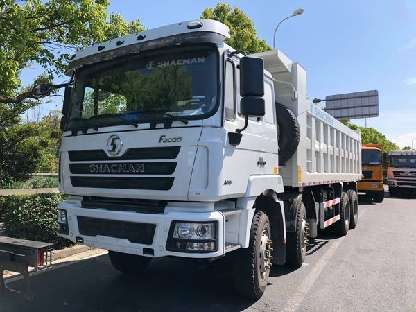 SHACMAN F3000 8x4 380HP EuroV کامپران دو مرحله ای محور با موتور WEICHAI