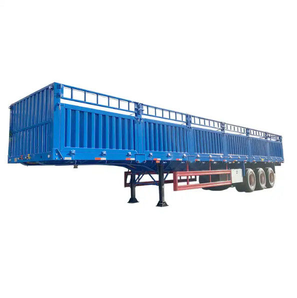 CIMC 3 محور 4 محور حصار باربری نیمه تریلر 60 80 تن با قفل پیچ کنتینر