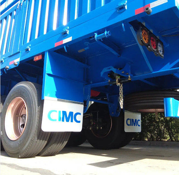 CIMC 3 محور 4 محور حصار باربری نیمه تریلر 60 80 تن با قفل پیچ کنتینر