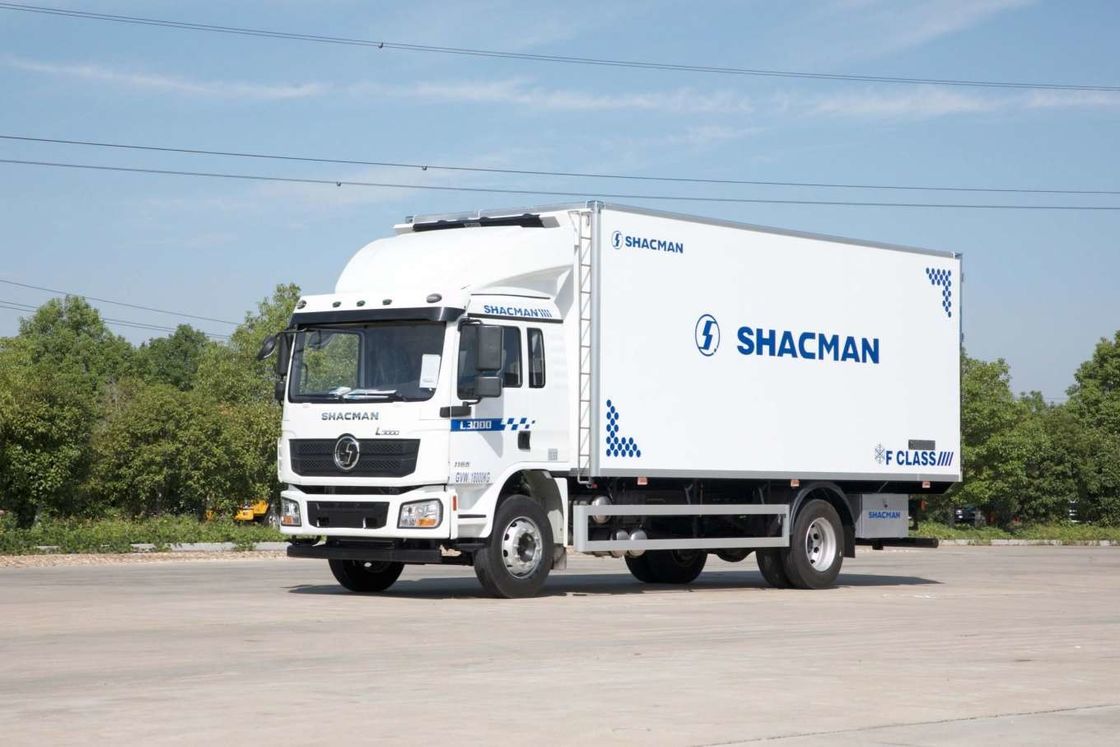 SHACMAN L3000 وان کامیون 4x2 340HP کامیون 290HP یورو II سفید 6 چرخ کامیون