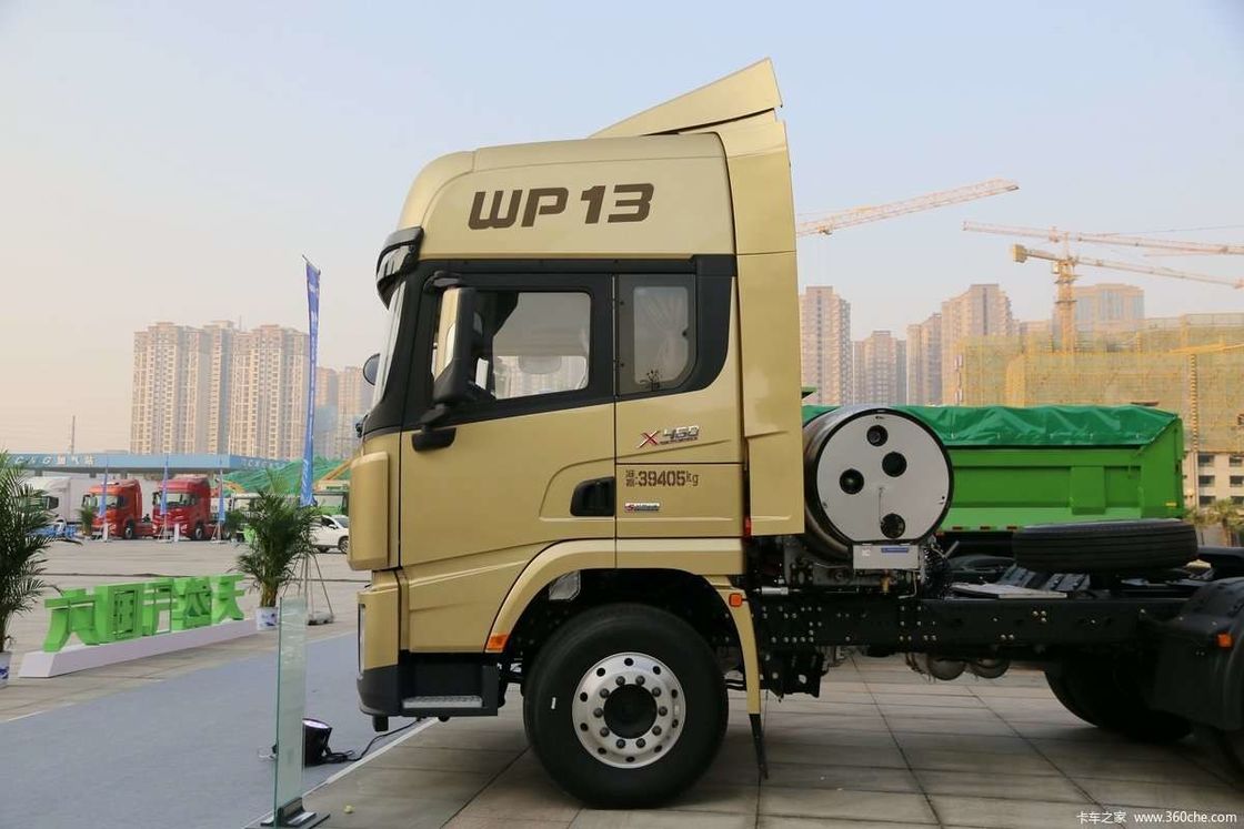 LNG 480HP SHACMAN X3000 6x4 تراکتور کامیون EuroV سفید کامیون سر تراکتور