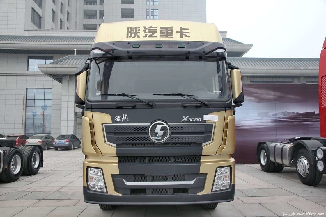 LNG 480HP SHACMAN X3000 6x4 تراکتور کامیون EuroV سفید کامیون سر تراکتور