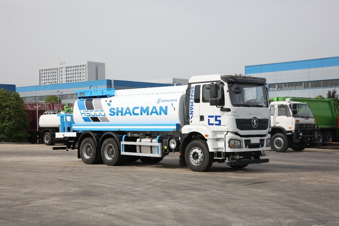 کامیون آبپاش SHACMAN H3000 4X2 با موتور 336 اسب بخاری، مخزن 10 متر مکعبی و فرمان چپ یورو II